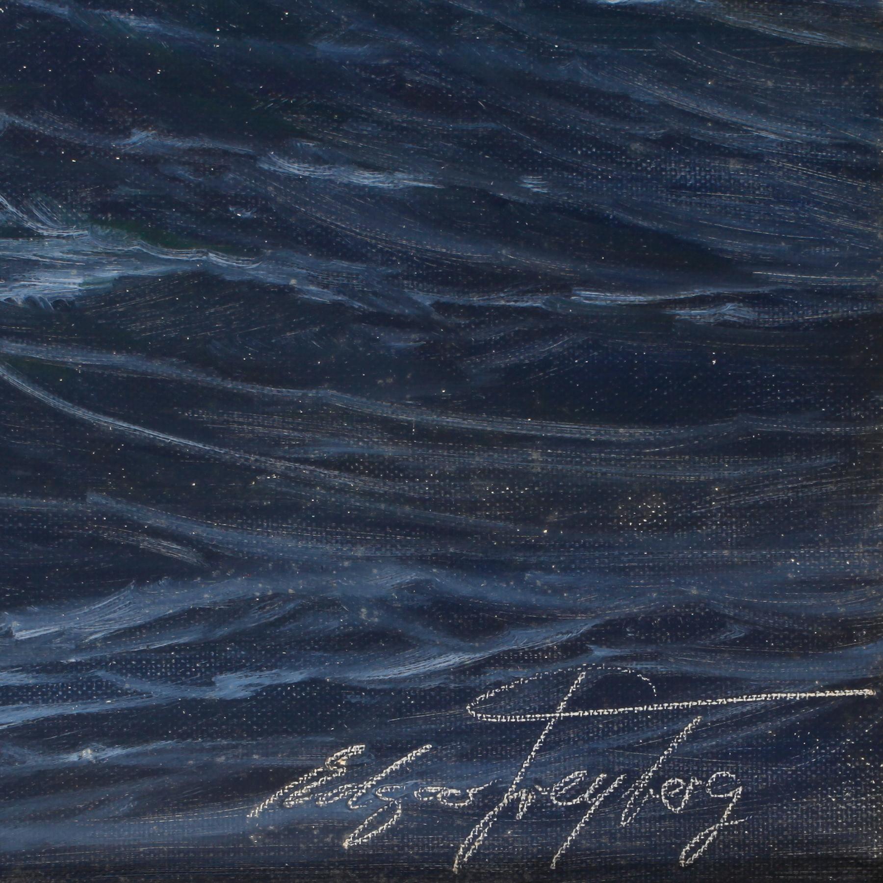EDGAR FREYBERG, olja på duk. Sign.