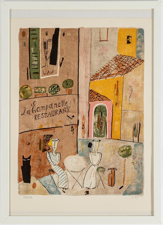MADELEINE PYK, Lithograph in color, signed and numbered 1346/5000.