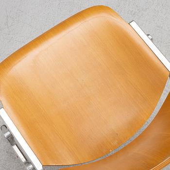 Giancarlo Piretti, four chairs, Castelli, Italy.