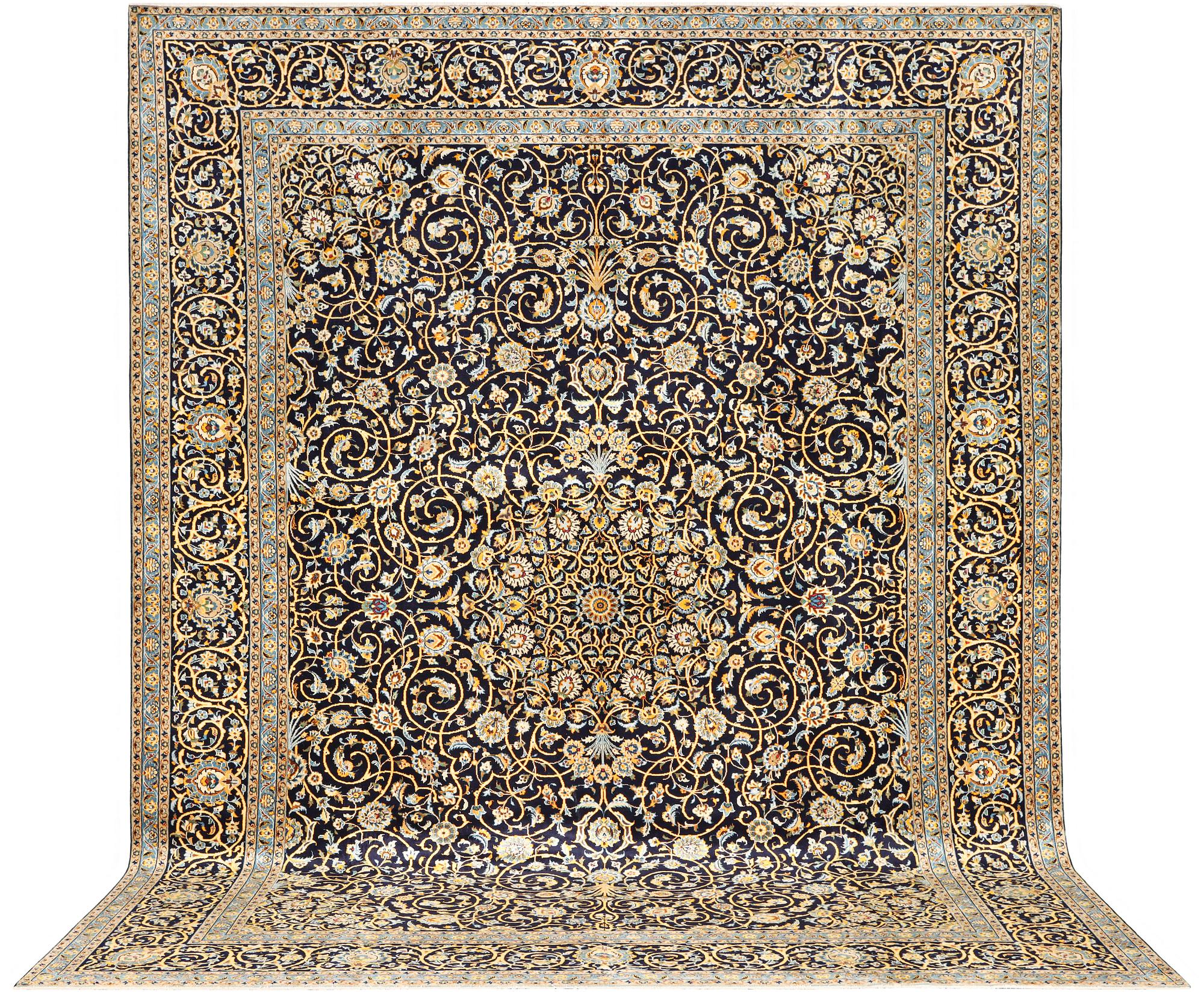 A Kashan carpet, c. 420 x 309 cm.