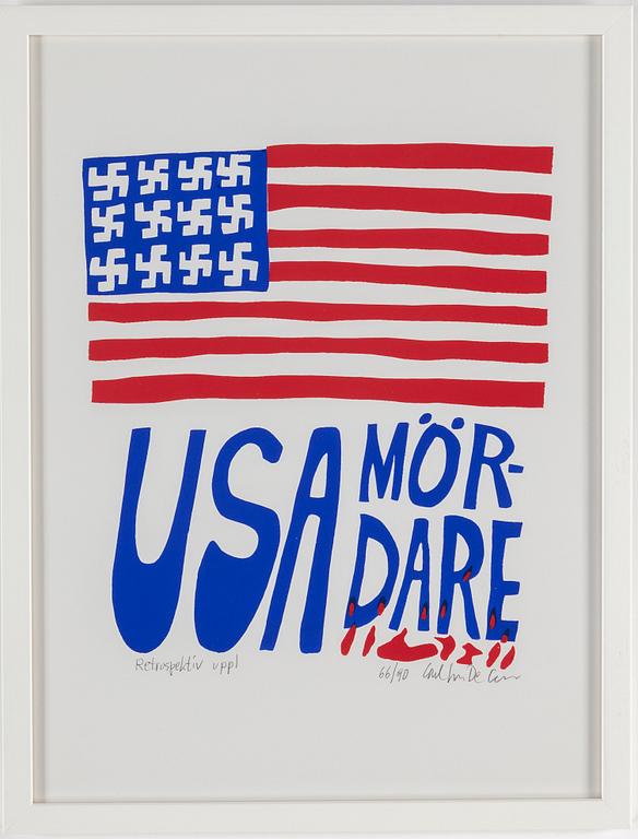 CARL JOHAN DE GEER, silkscreen in colors, signed and numbered 66/90.