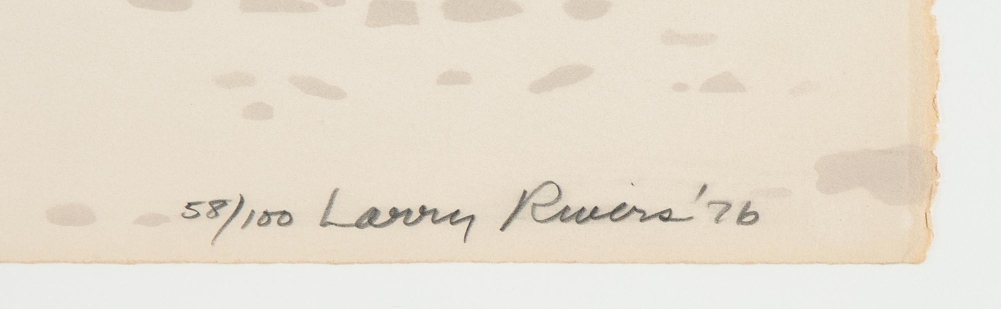 Larry Rivers, lithograph in colours, signed 58/100.