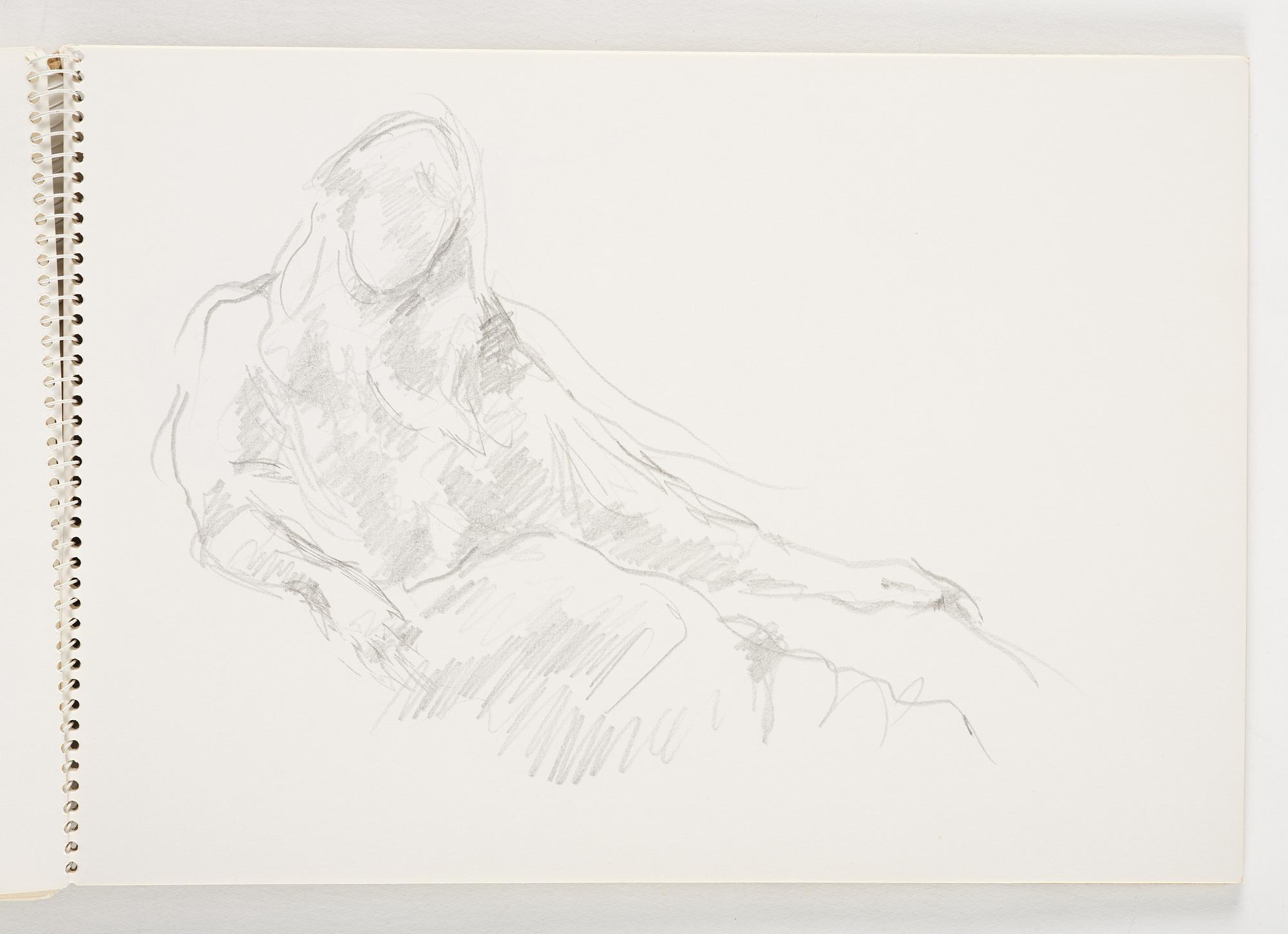 Lotte Laserstein, 3 skissblock med teckningar.