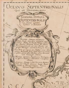 A 17th century copper engraved map.