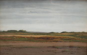 Joseph Knight, gouache, signed and dated 1891.