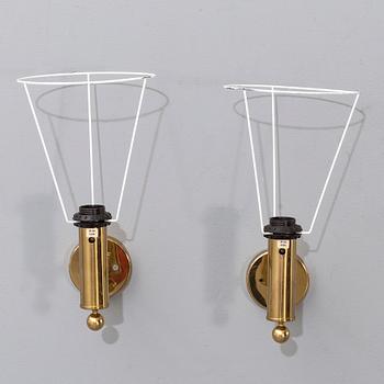 BERGBOMS, a pair of wall lamps, second half of the 20th century.