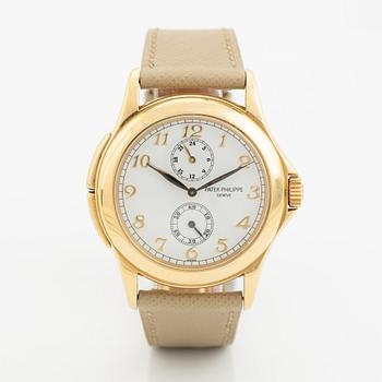 Patek Philippe, Calatrava, Travel Time, "Geneva Seal", armbandsur, 37 mm.