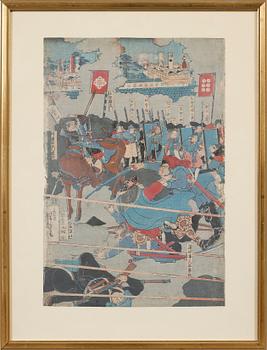 TRÄSNITT, 3 st, Japan, 1800-/1900-tal.