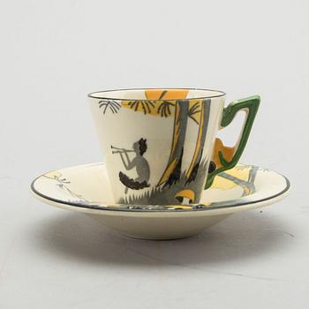 A 45+ 8 pcs Burleigh art deco dinner service.