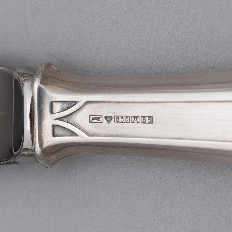 A 131-piece set of 'Suomi' silver cutlery, Suomen Kultaseppä oy/ Kultateollisuus oy, Turku 1927-1991.