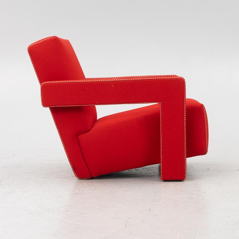 Gerrit Rietveld, fåtölj, "Utrecht", Cassina, 2000-tal.