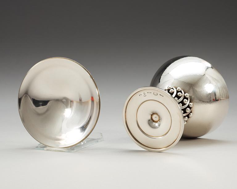 JOHAN ROHDE, bonbonnière, Georg Jensen, Köpenhamn 1945-77, sterling,