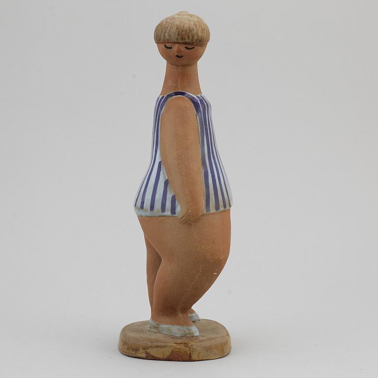LISA LARSON, figurin, stengods, "Dora", Gustavsberg.