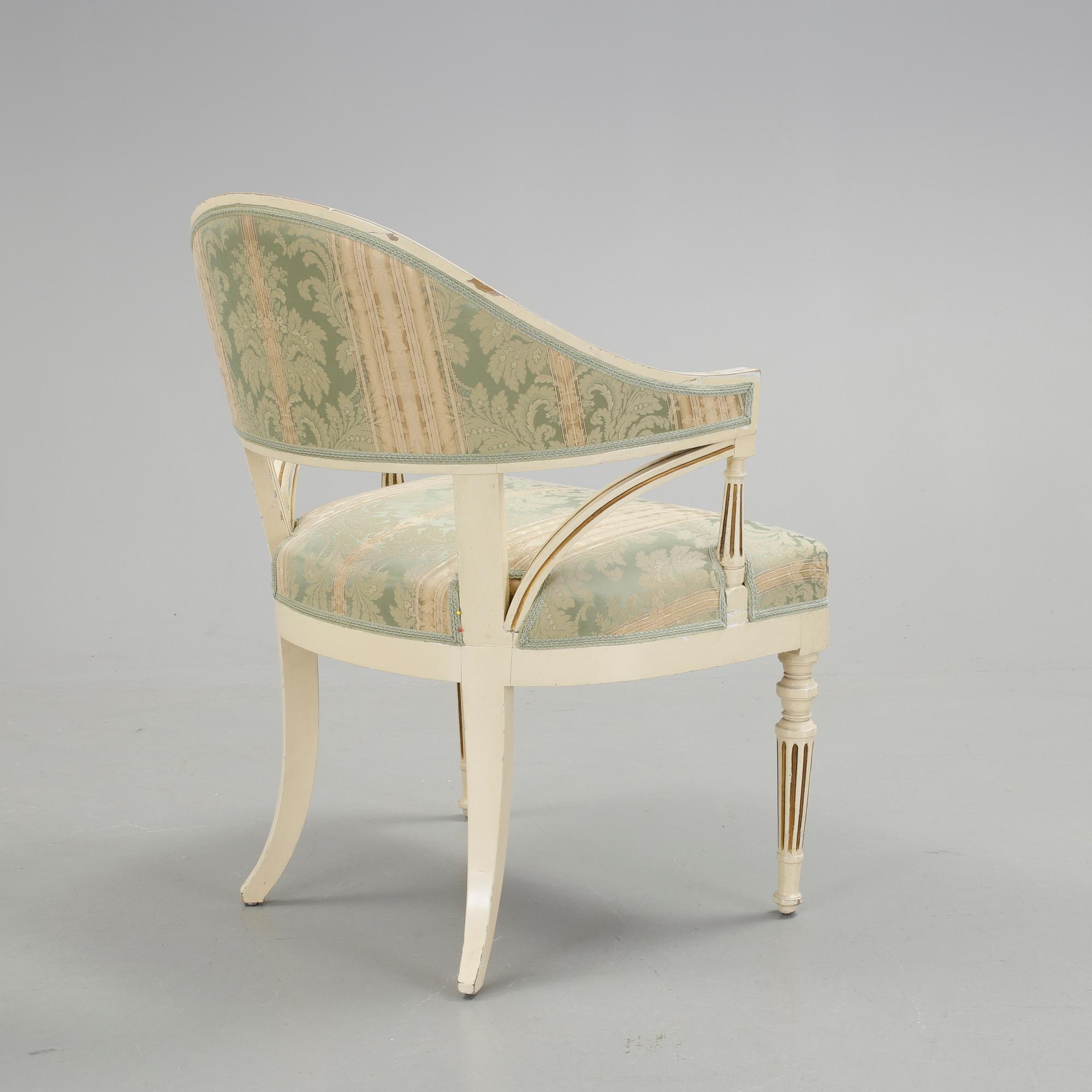 BALJFÅTÖLJ, empirestil, 1900-tal.