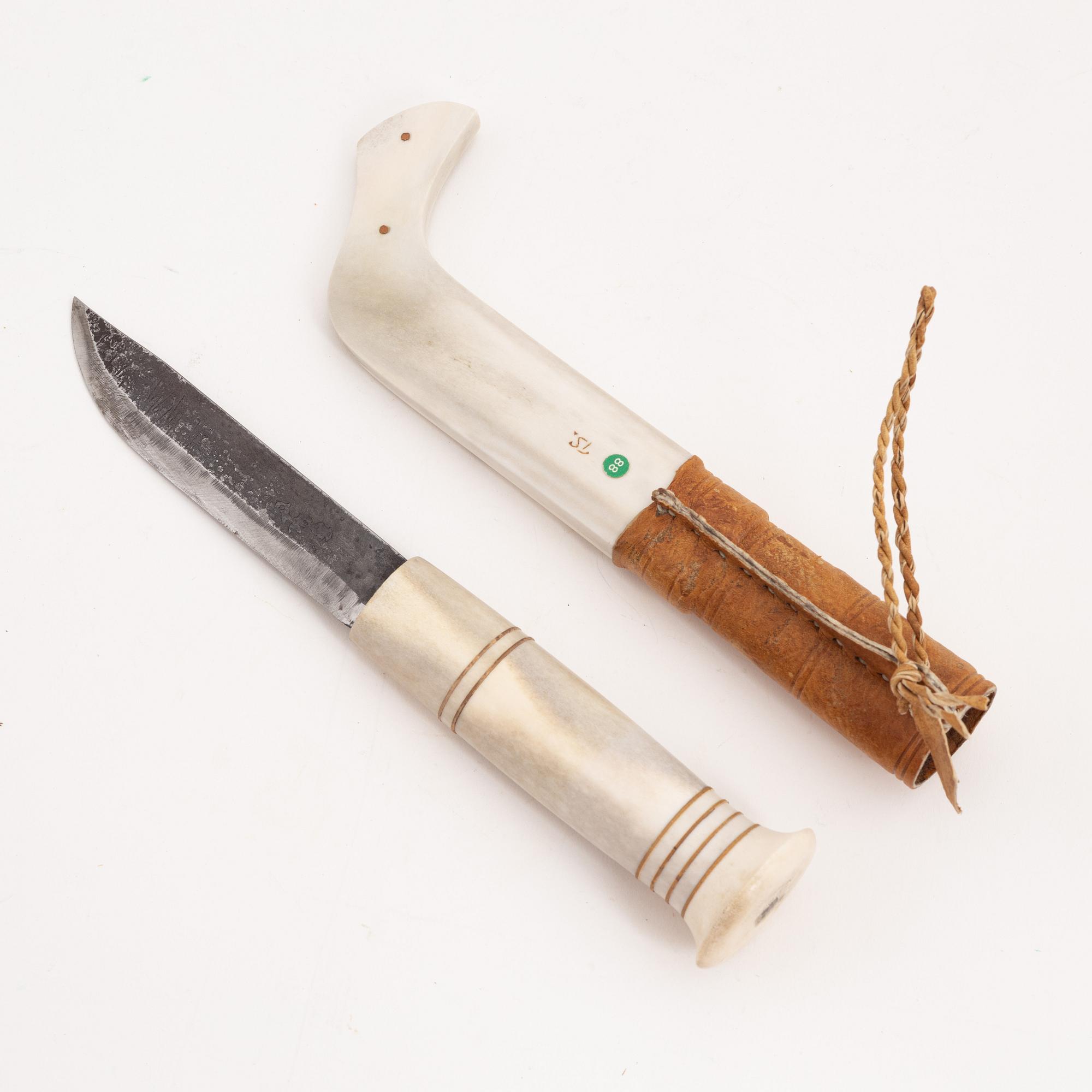 A knife by Tore Sunna, before 1969, signed.