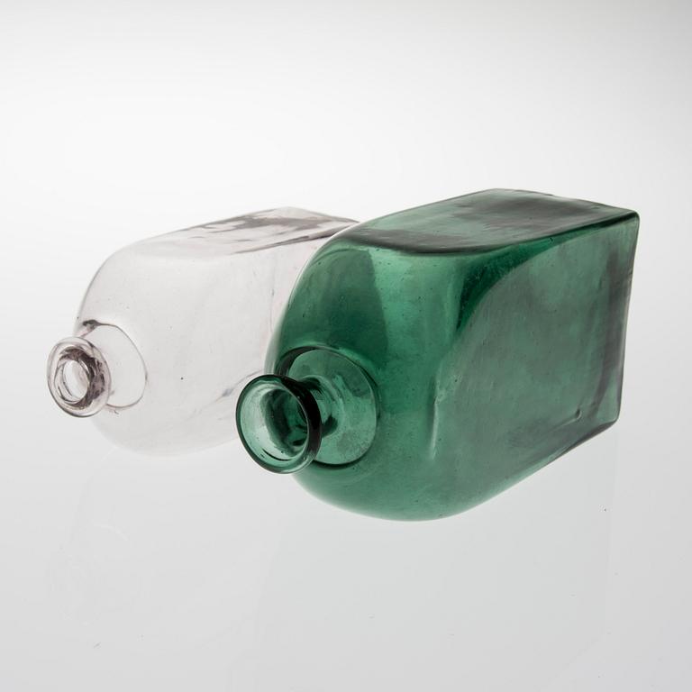 FLASKOR 2 ST, glas, 1800-tal.
