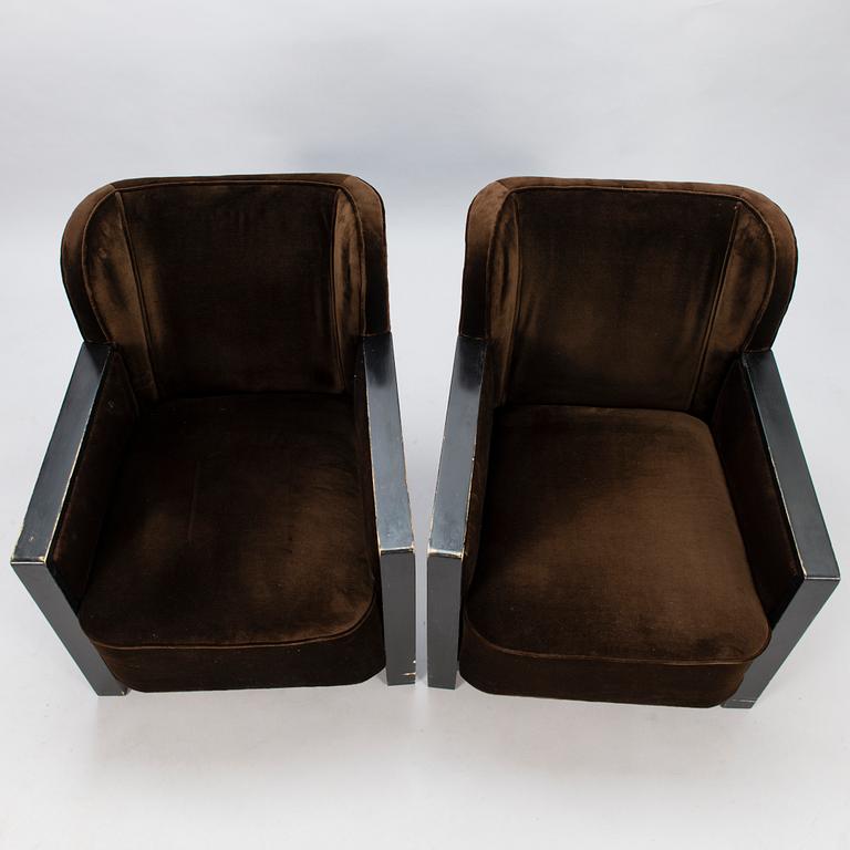 ÅKE WASASTJERNA, a 1930s 11-piece drawing room suite, 'Minister' for Asko Finland. Designed 1934.