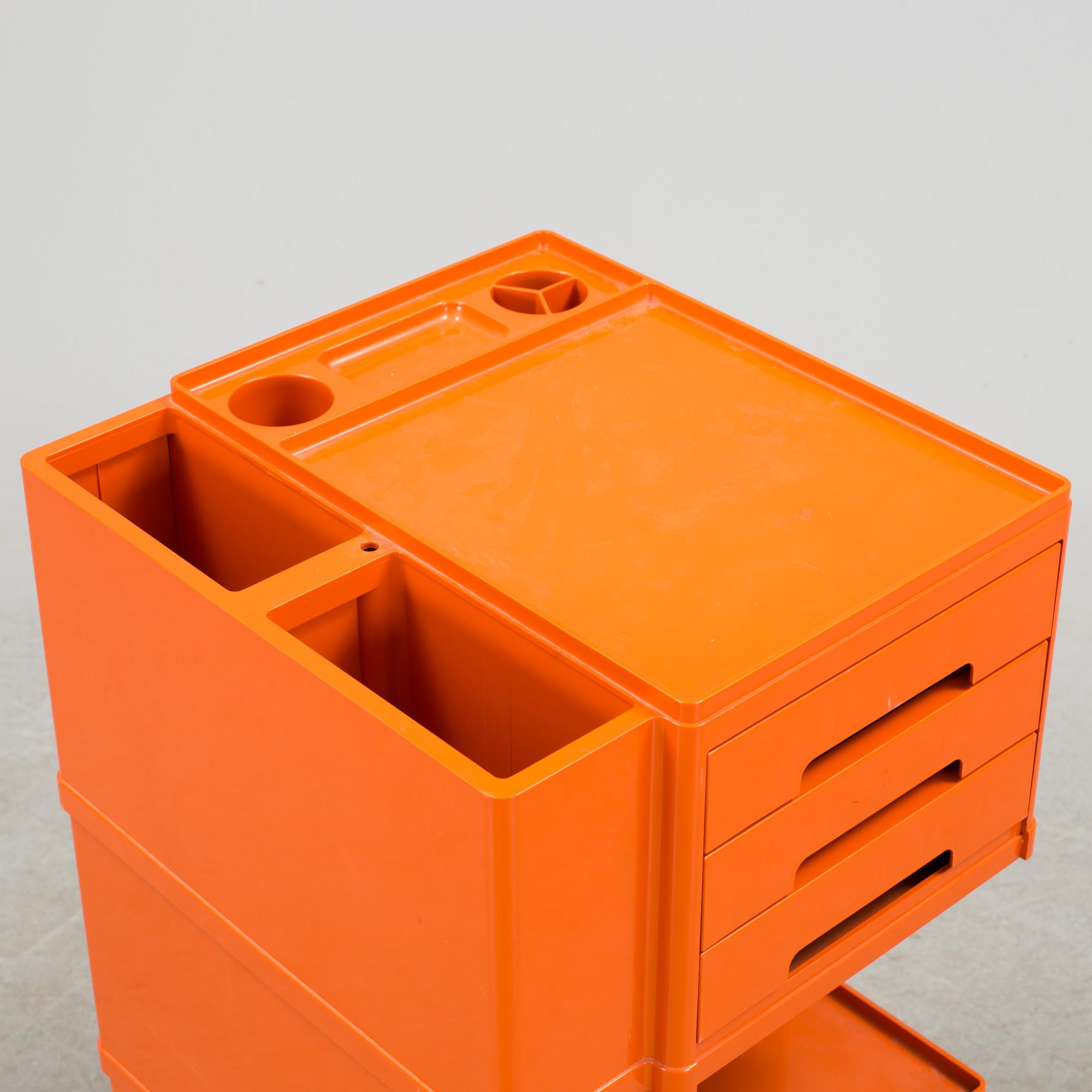 JOE COLOMBO, A PLASTIC CHEST OF DRAWERS, "Boby", Bieffeplast, Padova, Italy, 1970s.