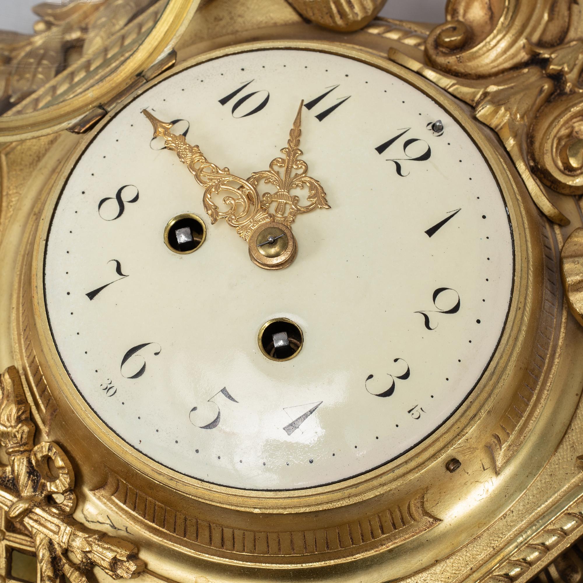 A Japy Frères wall clock, first half of the 20th century. - Bukowskis