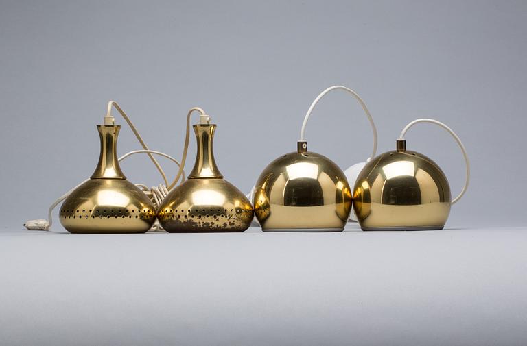 TAKLAMPOR, 4 st, bl a Hans-Agne Jakobsson. 1950/60-tal.