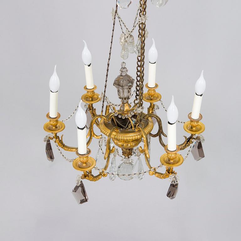 A Louis XVI style chandelier, France, late 19th century.