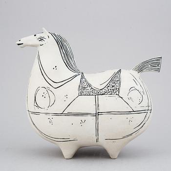 Stig Lindberg, skulptur, stengods, "Springare", Gustavsberg Studio.