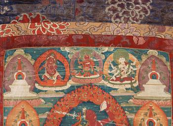 A Tibetan Thangka of Vajrayogini, 19th century.