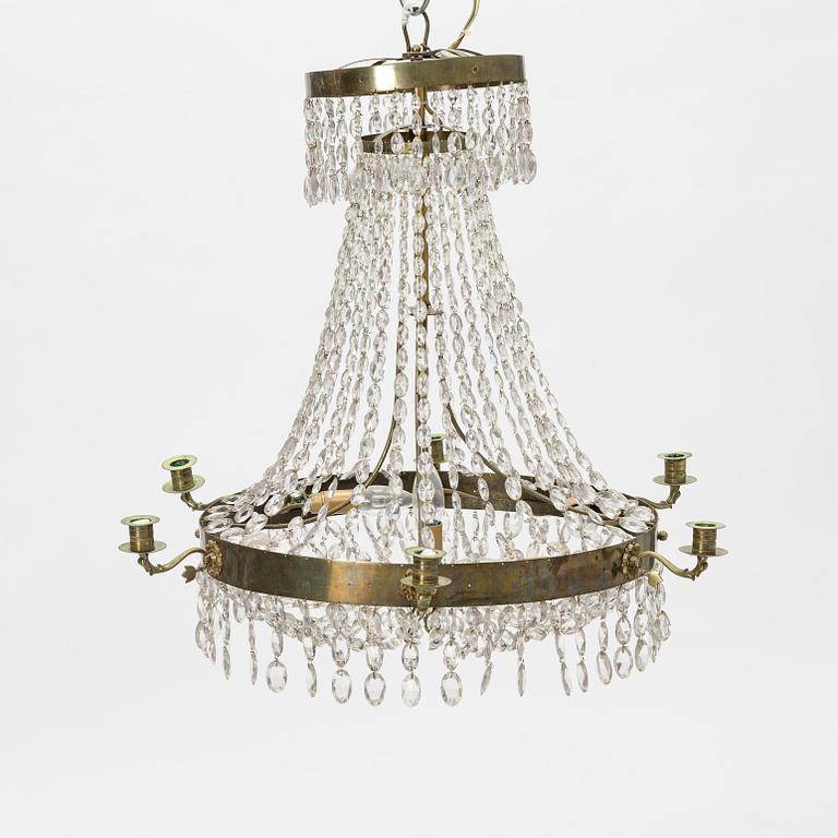 An Empire chandelier, first half of the 19th Century.