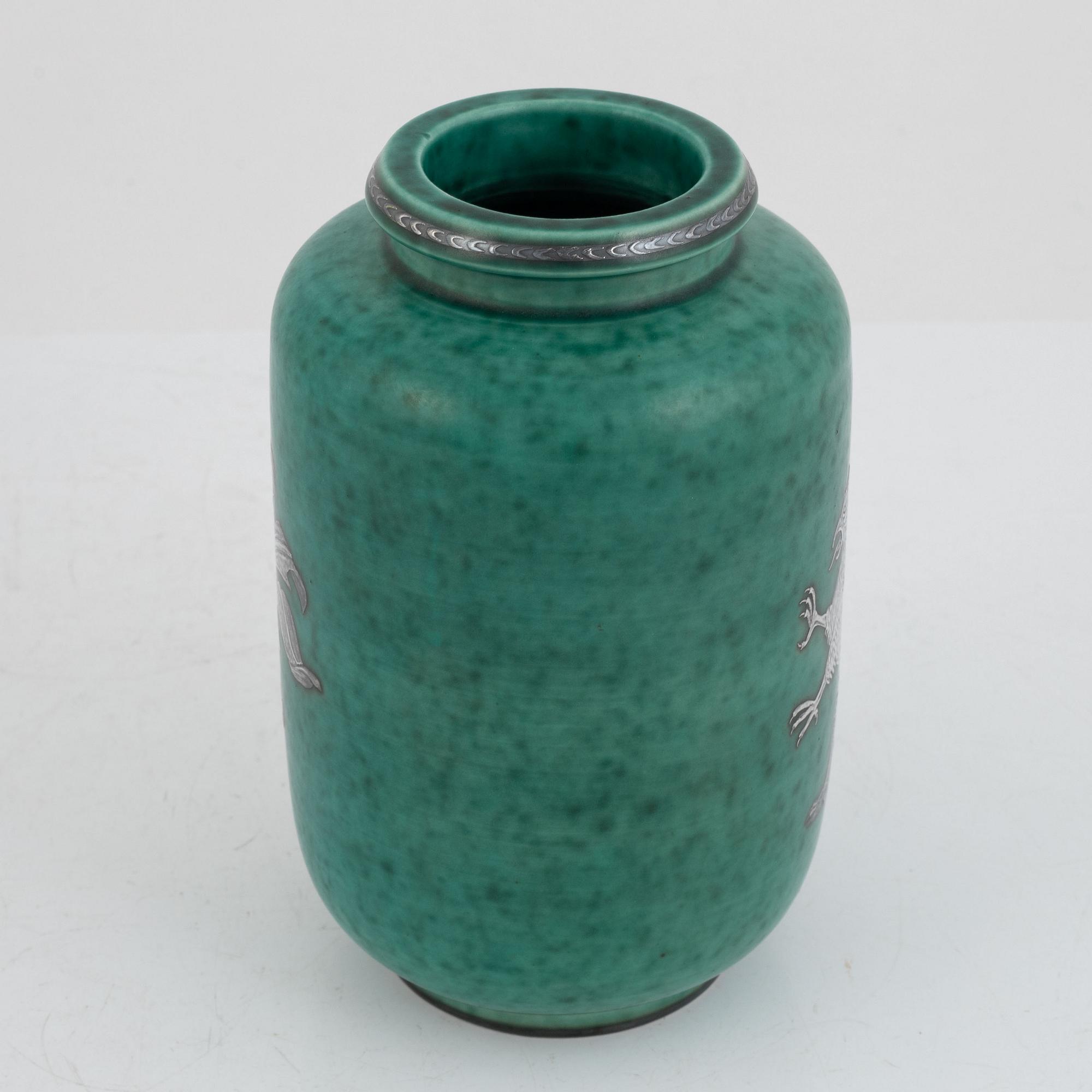 Wilhelm Kåge, vas, "Argenta", Gustavsberg, 1932.