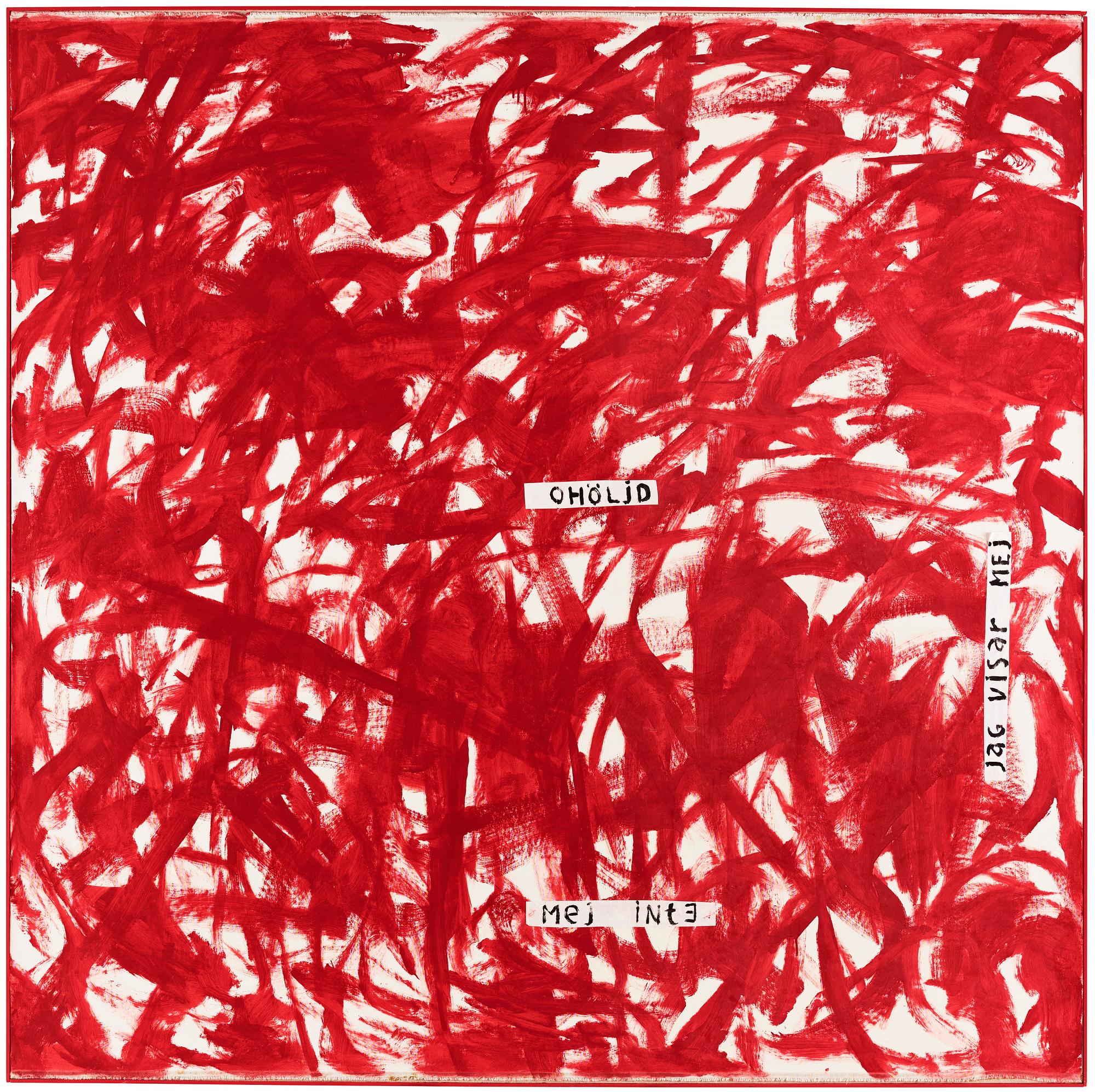 Elis Eriksson, Elis Eriksson, signed EEE through Anita Jobsmyr on verso. Canvas 208 x 208 cm.