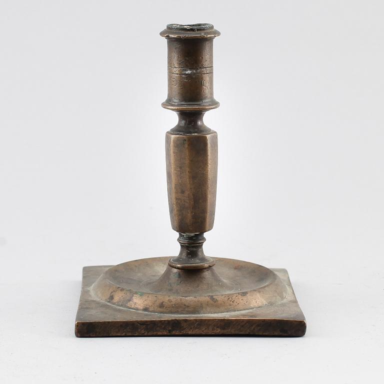 LJUSSTAKE, mässing, 1600-/1700-tal.