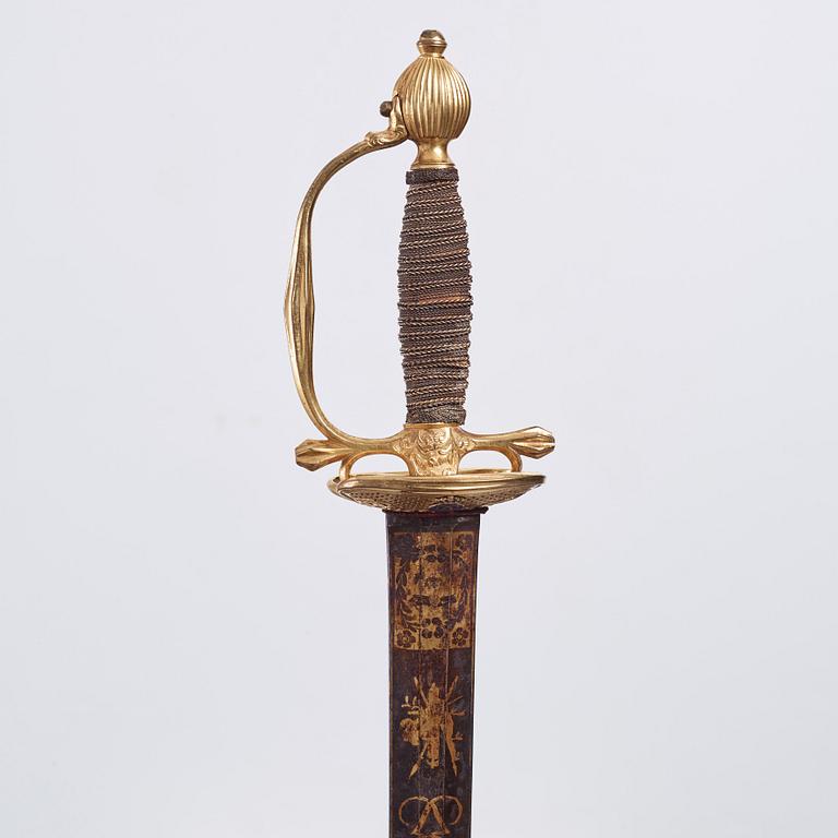 Hedersvärja förärad överste AF Påhlman 1790 av Gustav III.