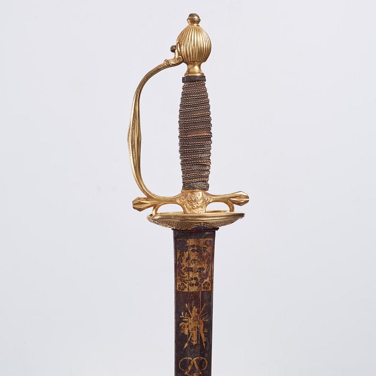 A rare Sword of Honour from King Gustaf III to colonel AF Påhlman 1790.