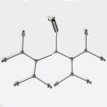 Kristian Sofus Hansen & Tommy Hydahl, taklampa, "Drop Chandelier", 101 Copenhagen, Danmark.