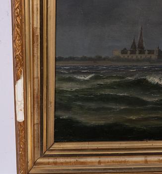 Thorvald Möller, Frigate and Pilot Boat off Kronborg.