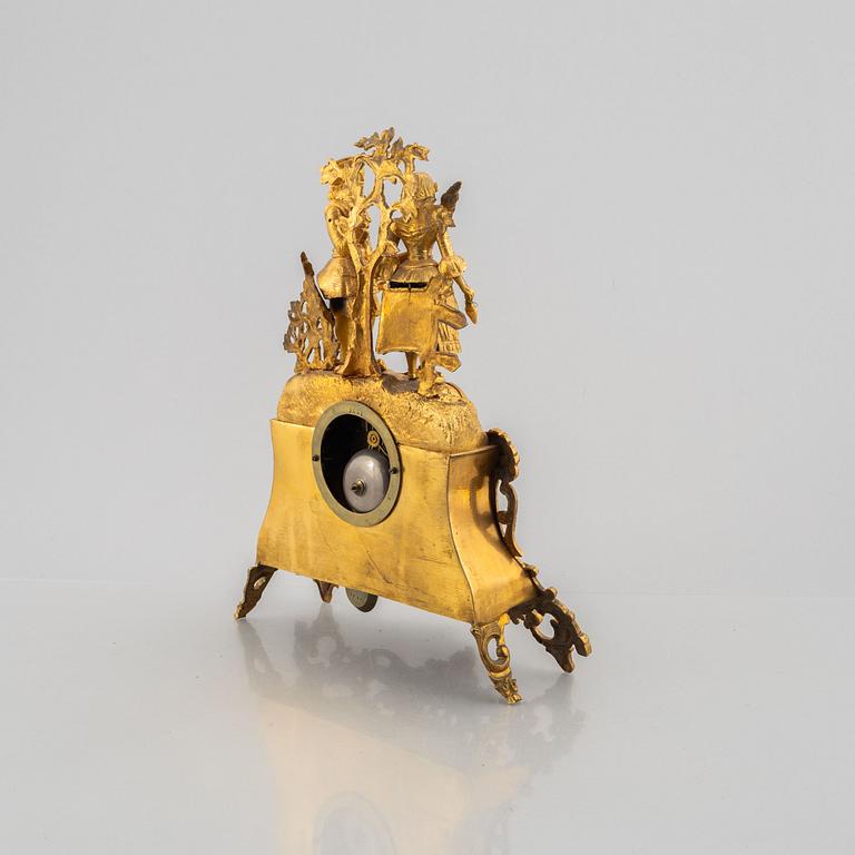 A Louis XV style mantle clock, France, second half of the 19th Century.