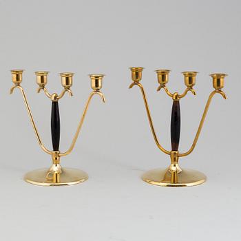 a pair of chandeliars by O. H. Lagerstedt, Eskilstuna, 1950's.