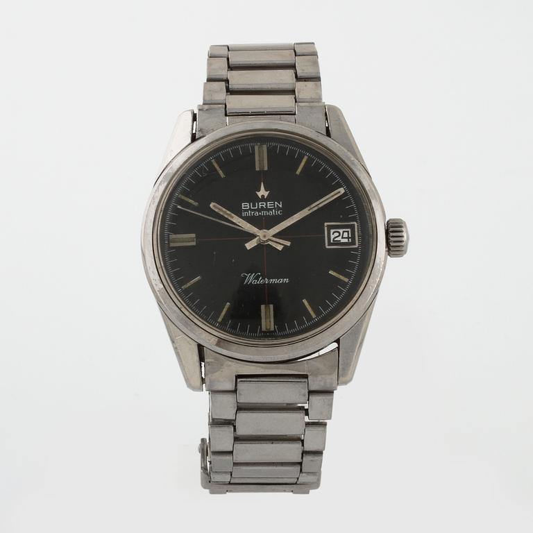 BUREN, Intra-Matic, Waterman, wristwatch, 35 mm.