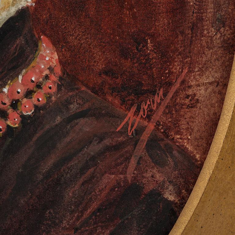 Anders Zorn, Portrait of Mrs. Veronica Heiss with a hair ornament and a necklace of corals.