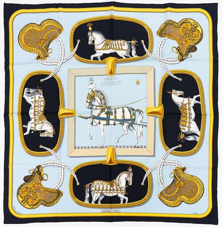 Hermès, a 'Grand Apparat' scarf.