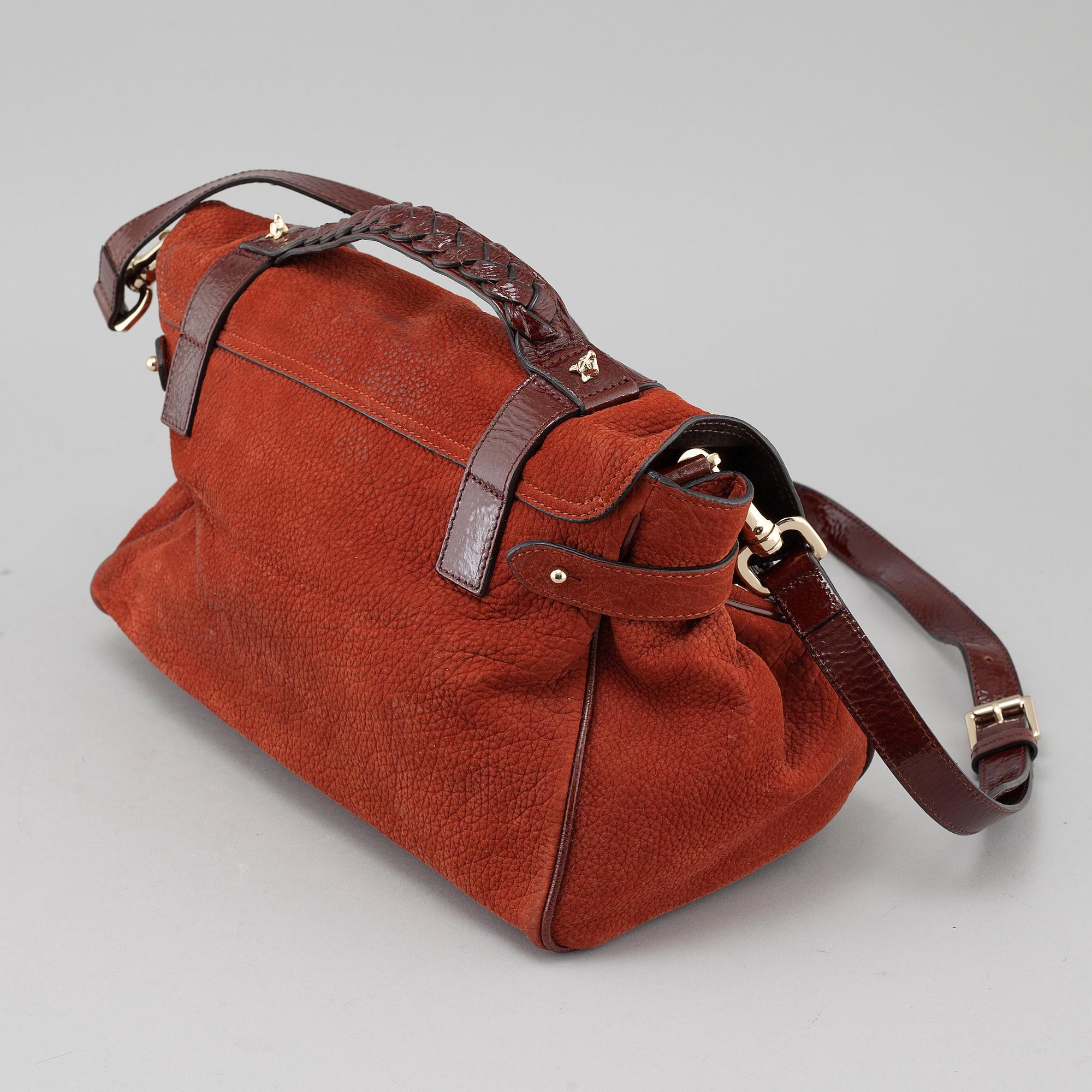 MULBERRY, a "Fox Lock Maxi Grain Nubuck Alexa" bag.