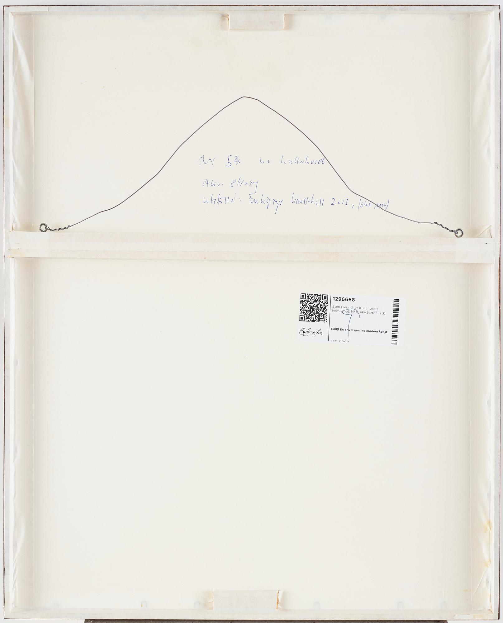 Sten Eklund, drypoint etching with watercolour, 1971, signed PT III/V.