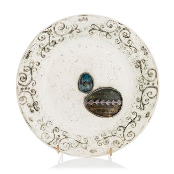 Rut Bryk,  a faience plate signed BRYK.