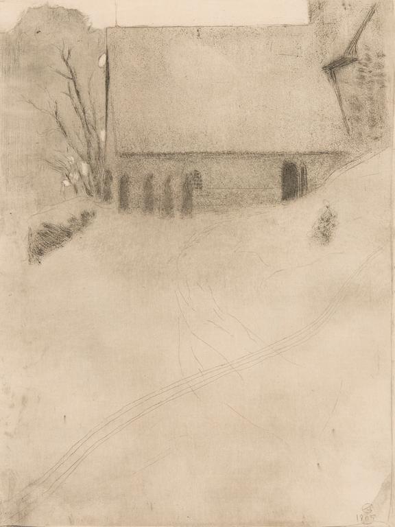 AKSELI GALLEN-KALLELA, etching, signed, dated on the plate 1905.
