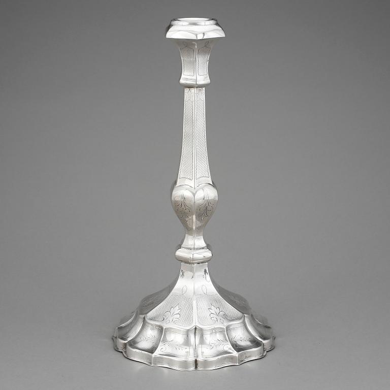 LJUSSTAKE, silver, Österrike-Ungern 1867-1872. Vikt ca 458 gram.