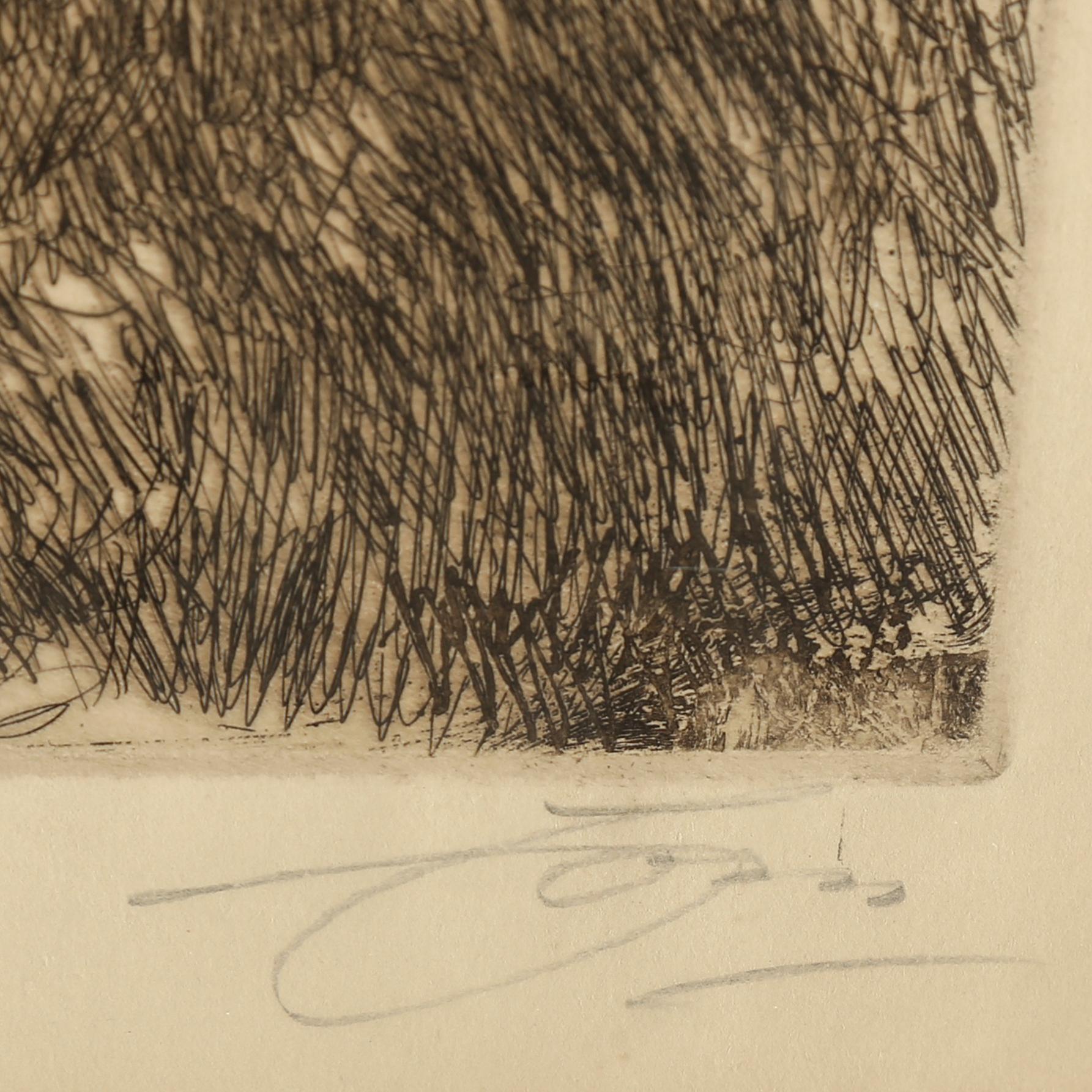 ANDERS ZORN, etching, 1913, signed.