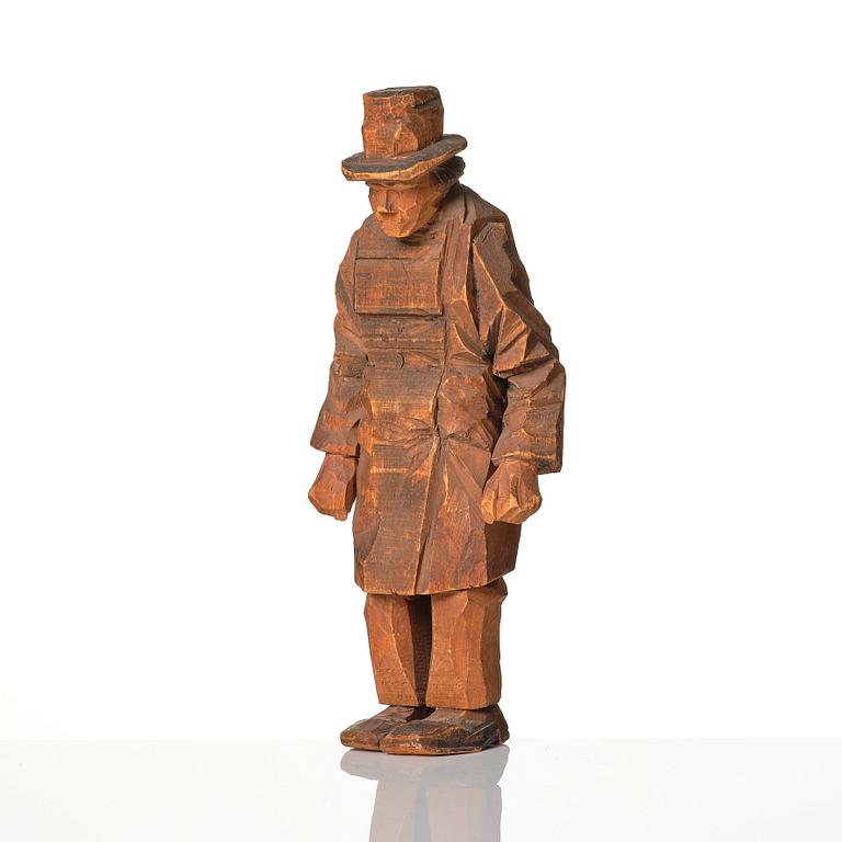 Axel Petersson Döderhultarn, Man with hat.