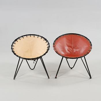 FÅTÖLJER, ett par, 1900-talets mitt.