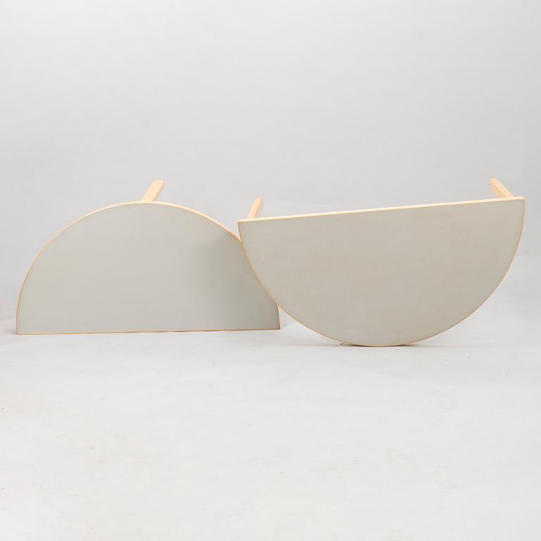 ALVAR AALTO, Two 1980's '95' tables for Artek.