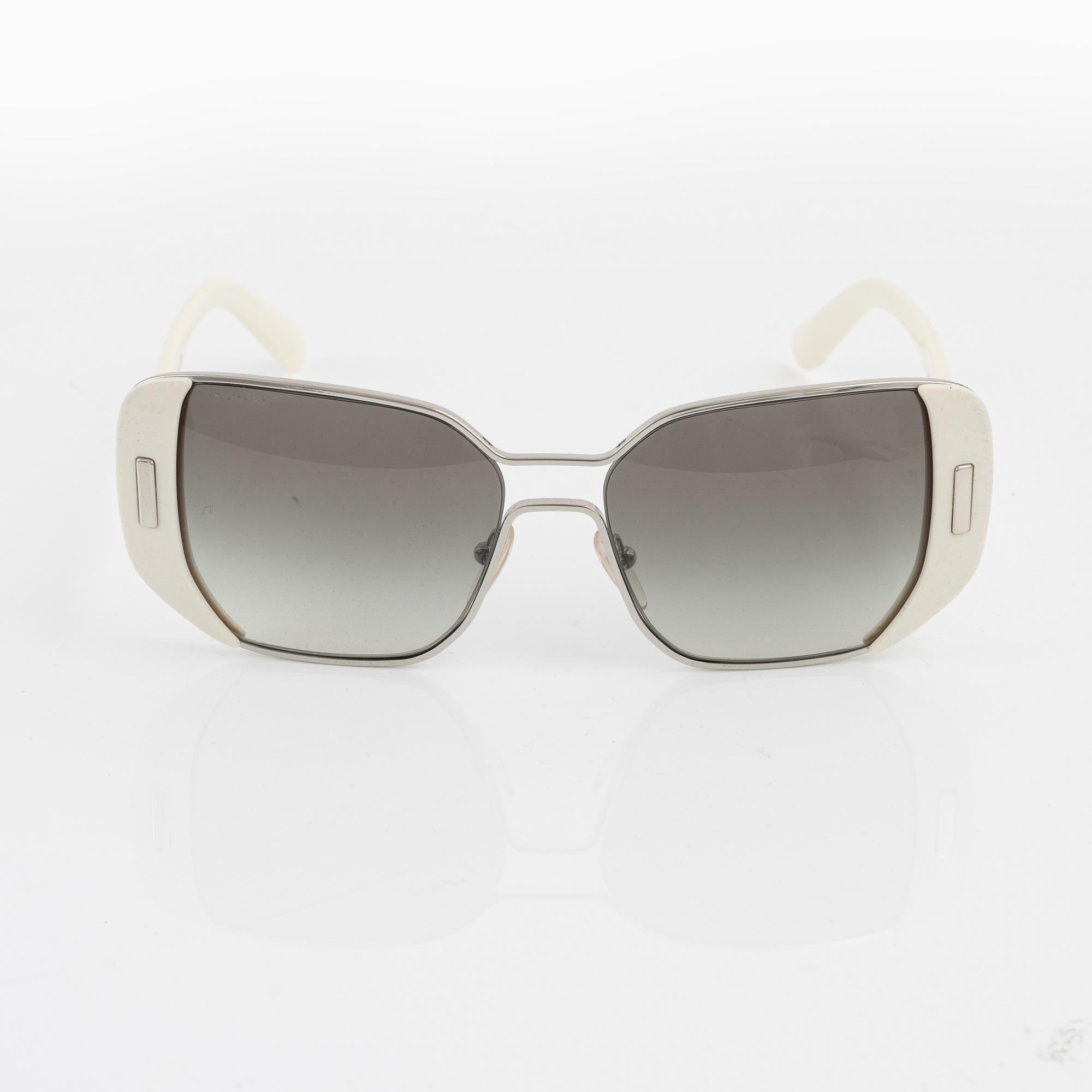 Prada, sunglasses.